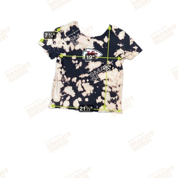 Kansas City Chiefs Kelce 87 Tie-Dye T-Shirt Black Graphic Tee Taylor Swift READ - Picture 5 of 5